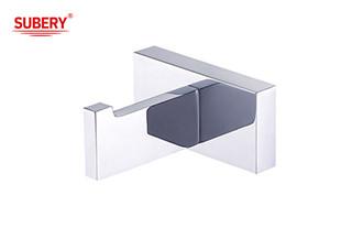 Brass robe hook bathroom high quality chrome color OEM nobel brass base brass