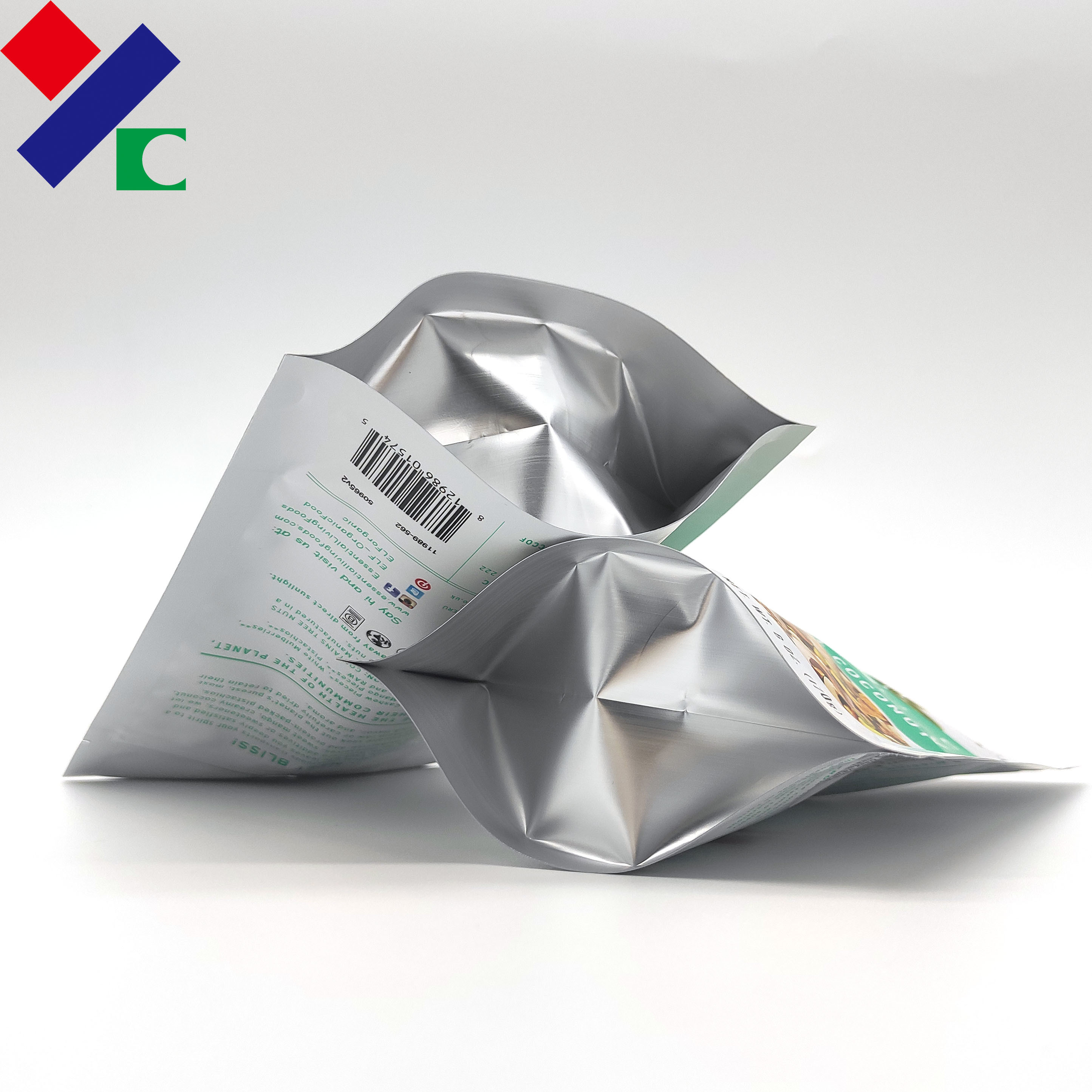 Eco Friendly Biodegradable Custom Printed Stand Up Doypack Stand Up Pouch For Super Food