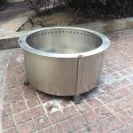 76cm Smokeless Fire Stove Double Wall Stainless Steel 30 Inch Round Fire Pit