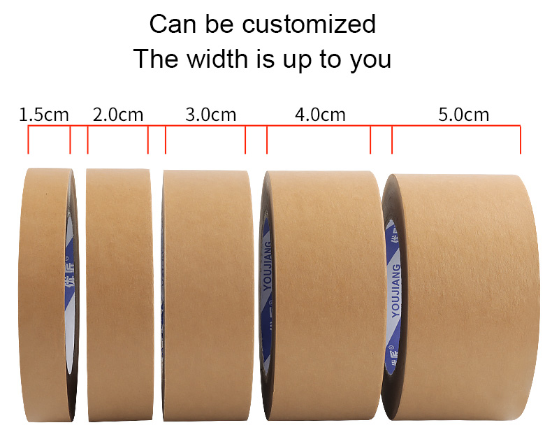 Brown Waterproof 140mic Custom Printed Custom Kraft Shipping Tape