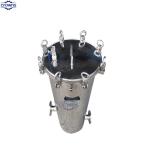 Stainless steel cartridge filter housing with cartridge PP/PE/PTFE/metal