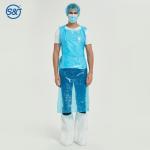S&J Biodegradable Disposable Waterproof Poly Aprons 1 Mil. Unisex Covers PE