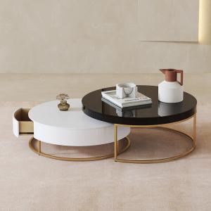 Quality 0.91m3 SS Coffee Table Sturdy Wood Top Home Tea Table wholesale