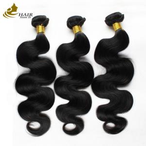 Quality Curly Brazilian Virgin Human Hair Bundles 95g Natural Black wholesale