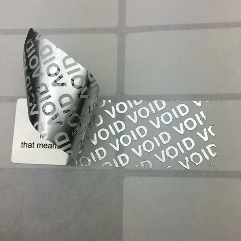 Customized Color Size Tamper Proof Stickers Anti Fake Label For Brand Protection,