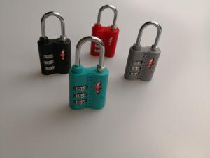Quality 28.1g Red TSA Safe Skies , 3 Dial Travel Sentry Combination Lock For Door wholesale