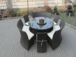 Outdoor Rattan Garden Dining Sets , All Weather Waterproof Sofa