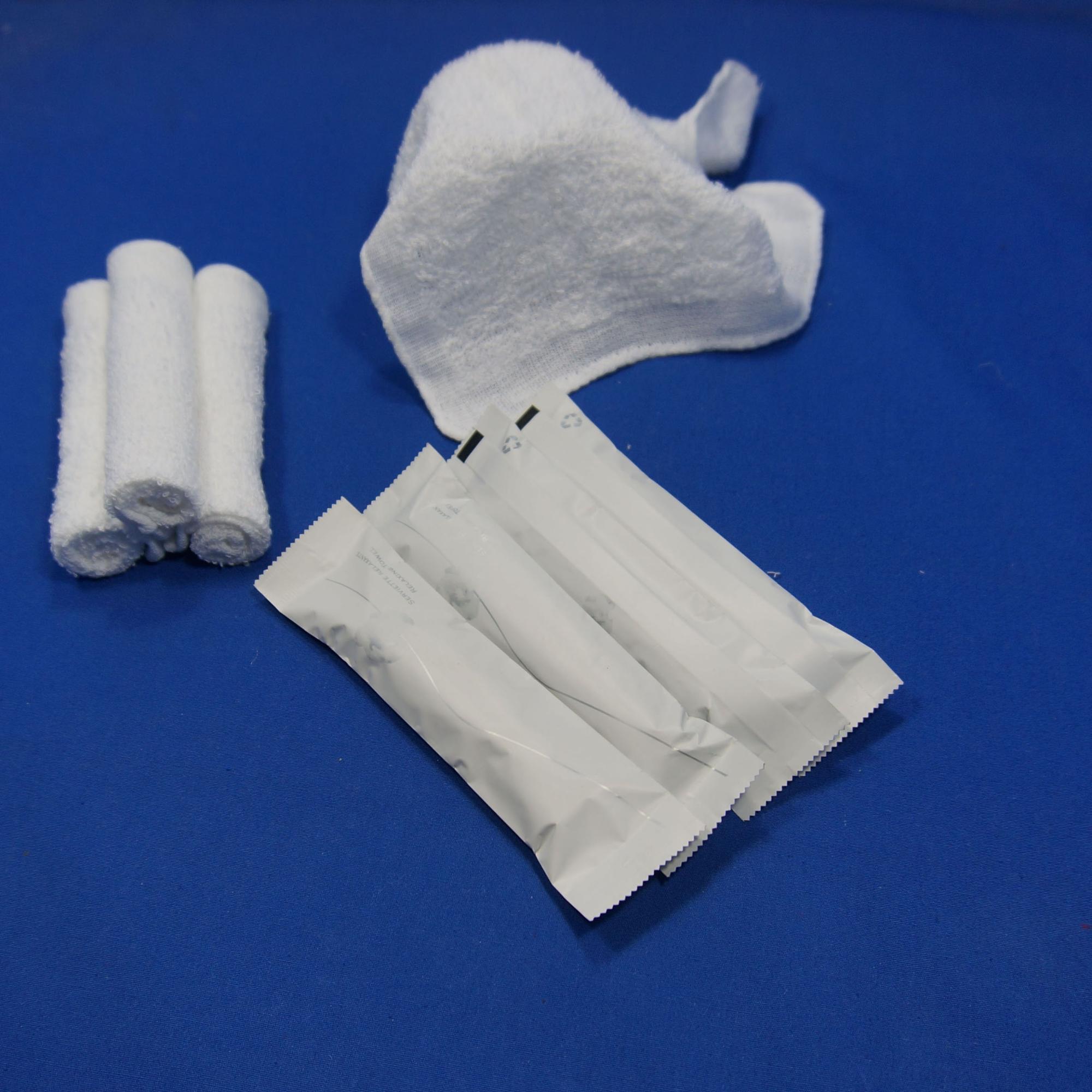 Single Pack Wet Antiseptic Airline Wet Towel