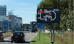 Quality Customized P10 dynamic traffic signs Smart City Warning LED Display wholesale