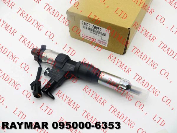 DENSO Genuine common rail fuel injector 095000-6353 for HINO J05E 23670-E0050,