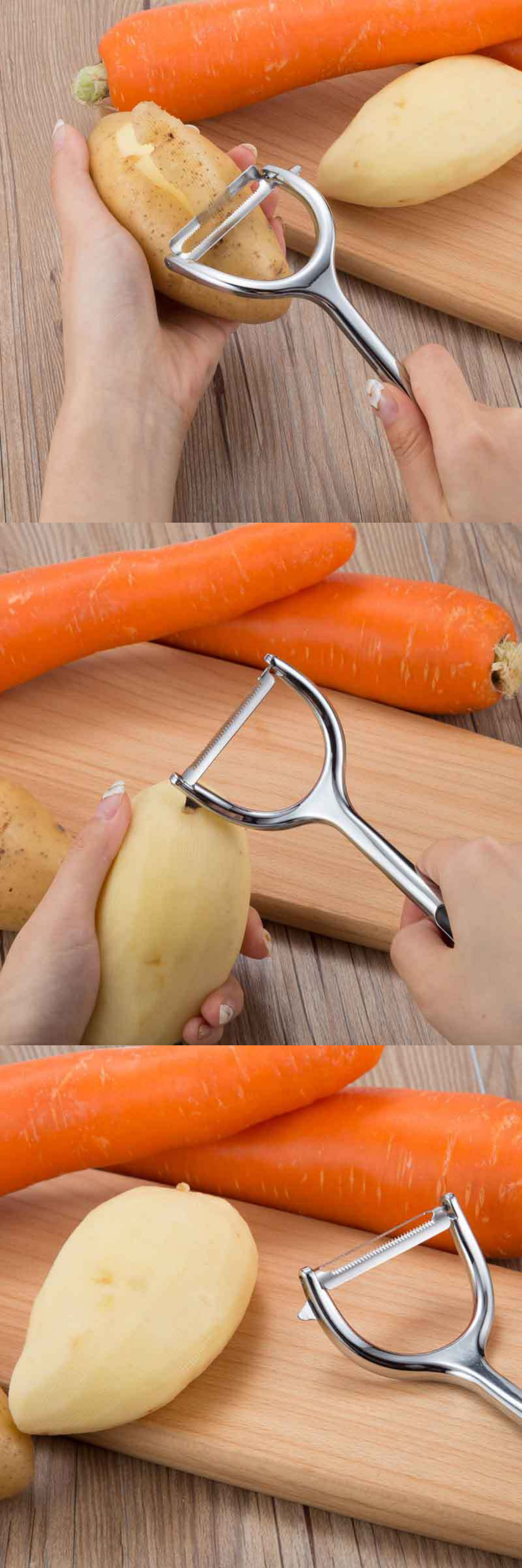 Number of Pieces 1 Sustainable Stainless Steel Paring Peeler Knife for Cutting Fruits