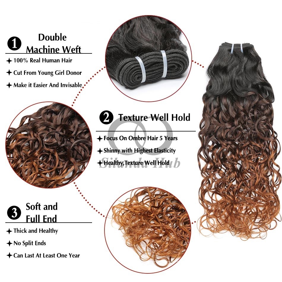 #T1B/4/30 Water Wave Remy Human Hair Bundles Sew In Weave Bundles Brazilian Bundle Deals