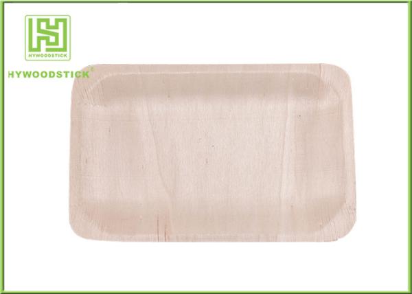 100% Natural Sustainable Disposable Wooden Plates Wood Dinner Dishes Well