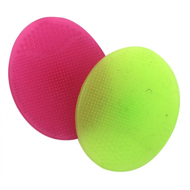 Skin Cleaning Silicone Cleansing Pad , Custom Color Silicone Exfoliating Brush