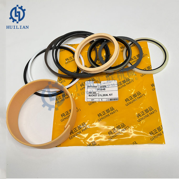 Close-up of seal kit parts