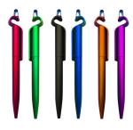 Supply mobile phone holder ballpoint pen twist promotion pen love shape touch