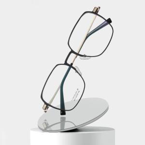 Quality Al Mg Lightweight Glasses Frames Titanium With Non Prescription Lenses wholesale