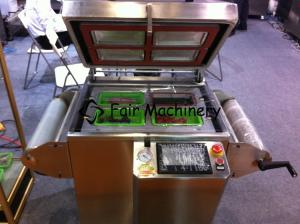 Quality SGS PLC 2BPM Industrial Vacuum Sealing Machine Packing For Vegetables 50Hz wholesale