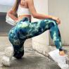 Buy cheap Seamless tie-dye outside wearing yoga pants high waist abs exercise pants peach from wholesalers