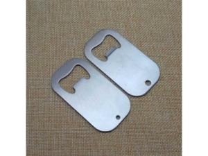 Quality Stainless Steel Engrave Blank Dog Tag Beer Bottle Opener,Promotion die punched stainless steel dog tag bottle opener wholesale
