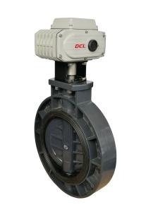 Quality DN250 Electric Actuated Butterfly Valve Wafer Type PVC Butterfly Valve wholesale