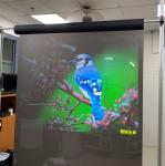 Transparent Touch holographic rear projection film Vinyl Fabric Lamination