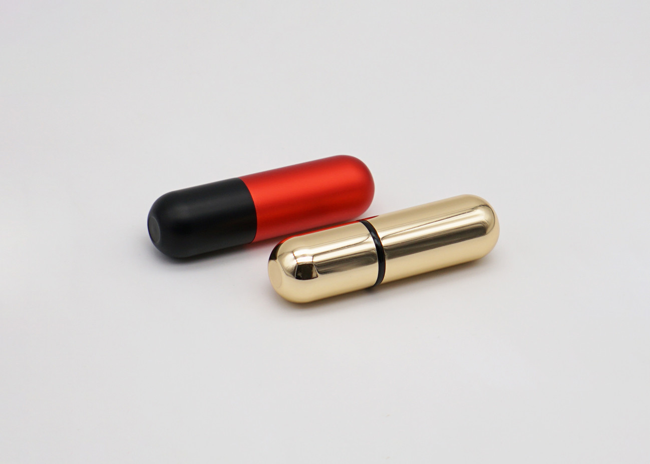Mixed Color Empty Lipstick Tube , Oval Shaped Lip Balm