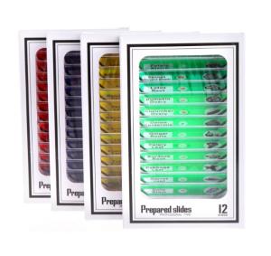 Quality 48pcs Different Prepared Plastic Microscope Slides for Homeschool Education wholesale