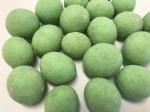 Round Wasabi Spicy Candied Peanuts Green Color No Pigment Health Certificated