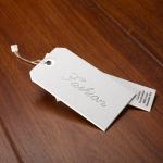 Own Logo Nordic Style Marble Gilded Coated Paper Clothing Tags OPP Bag Printing