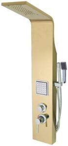 Quality Golden Color Finish Shower Tower Panel Stainless Steel Material For Full Body wholesale