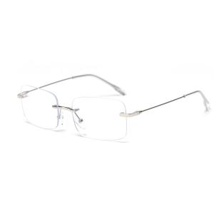 Quality Frameless Rimless Plain Lens Glasses Spectacle Frame Eyeglasses BSCI wholesale