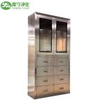 Glass Door Stainless Steel Medical Cabinet for Pharmaceutical Industry