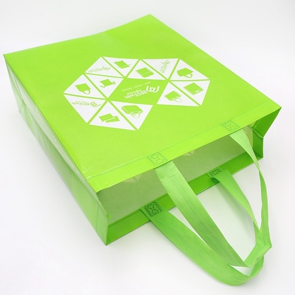 100gGreen Color PP Laminated promotion Bag in Ultrasonic Technical