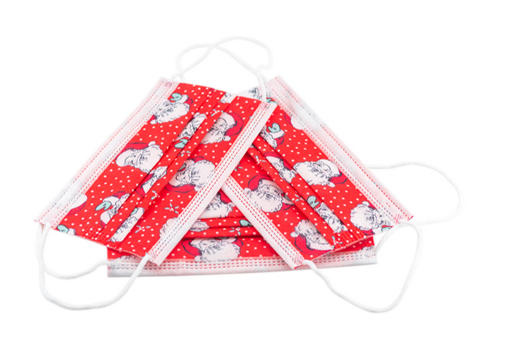 Customized Disposable Christmas Face Mask Printed Christmas Face Mask 3 ply Christmas Face Mask