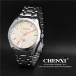 Rose Gold 024A Stainless Steel Wristwatches Men's Love Business Man Quartz Watch