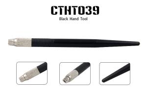 Quality Stainless steel Cool Black 3D Embroidery Microblading Manual Eyebrow Embroidery Pen wholesale