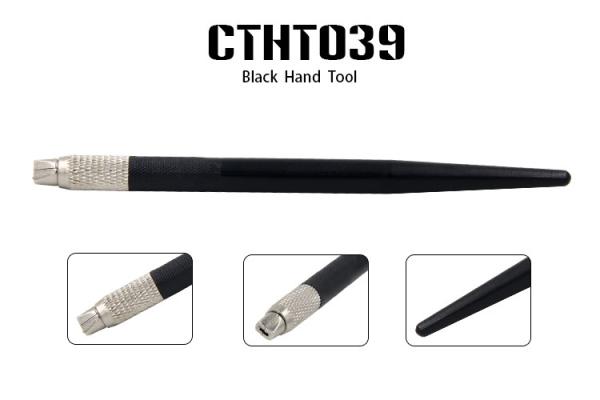 Stainless steel Cool Black 3D Embroidery Microblading Manual Eyebrow Embroidery