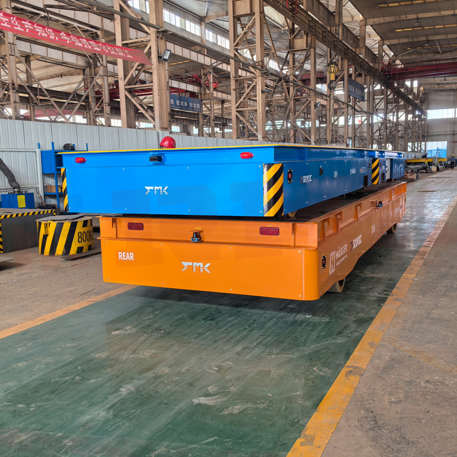 Electrically Driven Industrial Transfer Cart 30 Ton Heavy Load Battery Transfer Cart