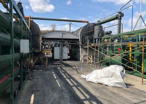 Quality Huayin Waste Recycling Tire Pyrolysis Plant Convert Plastics To Gasoline Fuel wholesale