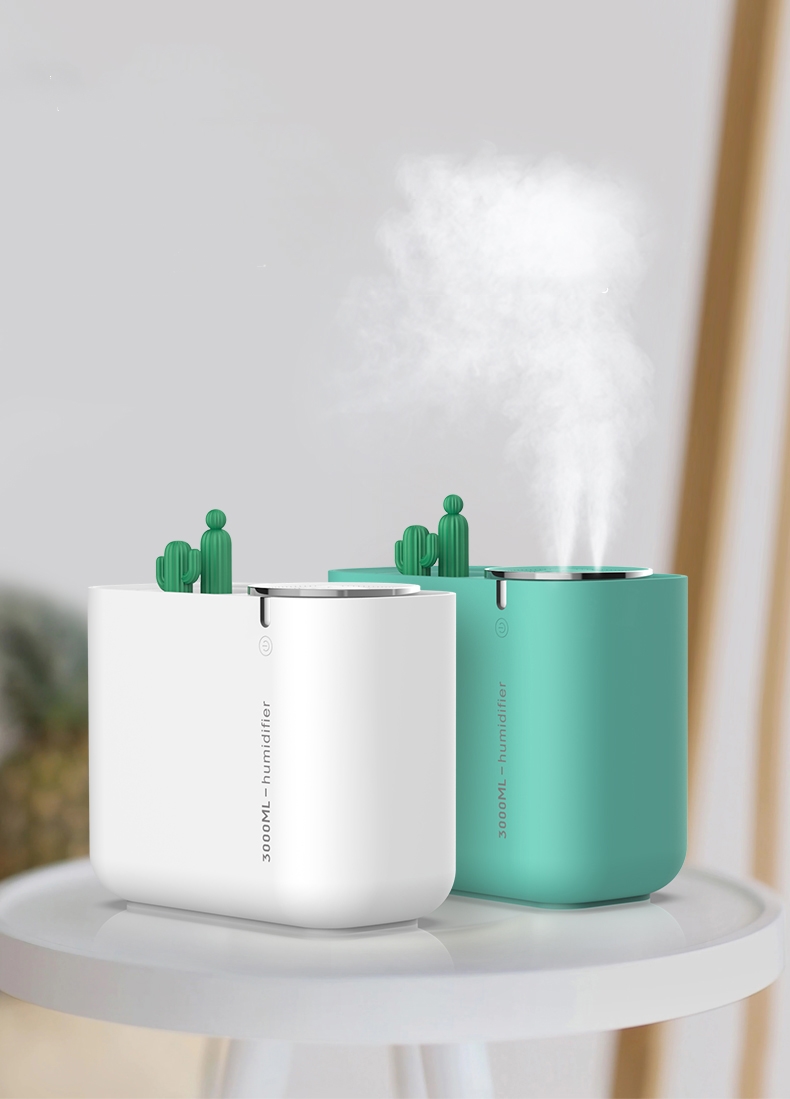 3000ML Dual Spray Ultrasonic Atomizer Large Capacity Home Office Air Humidifier Cool Mist Maker