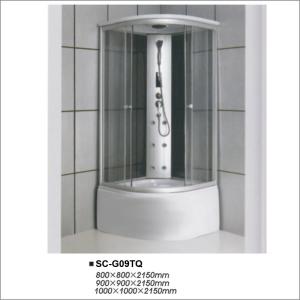 Quality Quadrant Sliding Glass Steam Shower Cabin Curved Shaped Multi - Functional wholesale