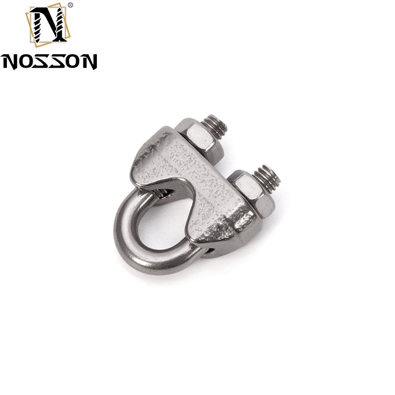 Customized Metric Measurement System M2-M50 Marine Grade 304 Stainless Steel Wire Rope Cable Clip Clamp
