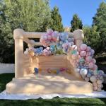 Home Use 10ft Kids Party Moon Walk Mini White Bounce House Jumping Castle