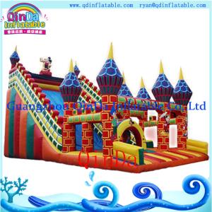 Quality cartoon air castle inflatables/ inflatable castle jumper/ kids toys air castle wholesale