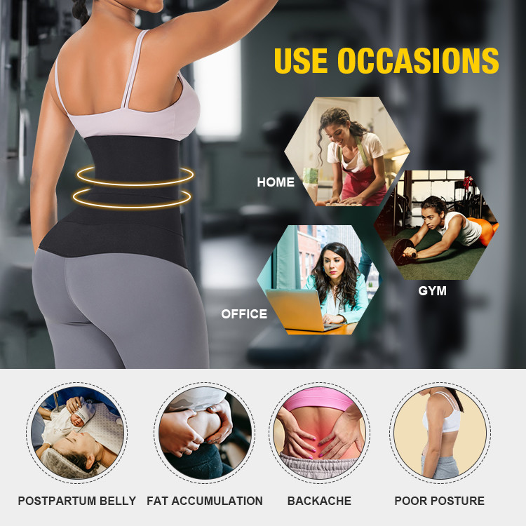 Breathable High Compression 2mm 2.5mm Invisible Wrap Waist Trainer
