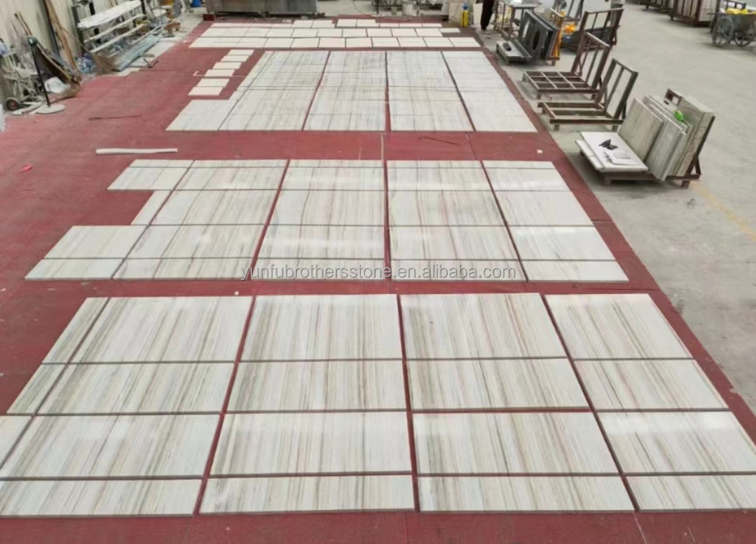 Engineered Flooring Wall Panels/Boards in Gray Wood Grain Marble for Customized Style