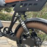 Rear Hub Motor 48V Electric Fat Tire Bike 20x4 Full Suspension Ebike For Adults