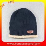 AK17018 Sun Accessory advertising winter knitted beanie hats for mens,Logo can