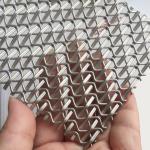 4.5mm Mesh Thickness Stainless Steel Decorative Wire Grilles For Metal Cabinet